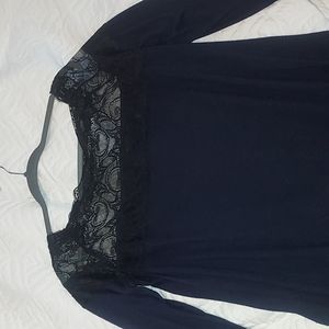 Beautiful sweater with lace top
